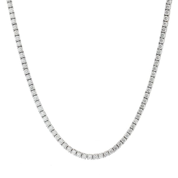 Riviere Necklace in White Gold and Diamonds