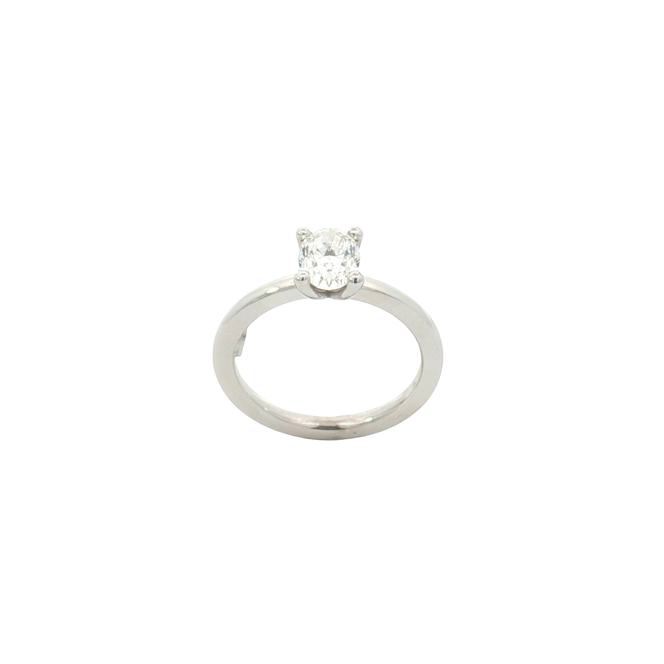 Solitario con diamante talla oval 5